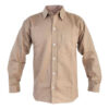 Camisa de Trabajo en Drill para Obrero en Verde, Azul y Beige