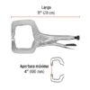Hombresolo Tipo C de 6 a 18 Truper Acero al Carbono (4)