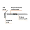 Martillo Mango Tubular Pulido Truper MAC-27T y 29T 27 y 29mm (2)