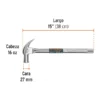 Martillo Mango Tubular Pulido Truper MAC-27T y 29T 27 y 29mm (3)