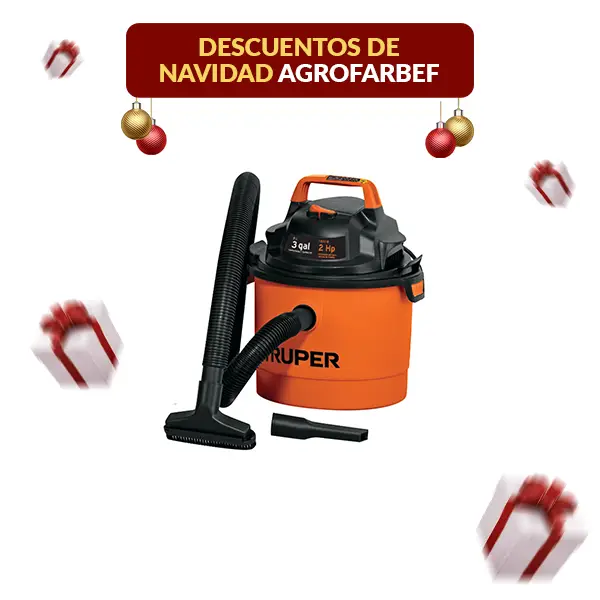 Aspiradora de Sólidos y Líquidos 3 Galones 2HP TRUPER Vacuum