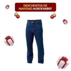 Pantalón de Dotación en Jean Azul Resistente de 14 onzas