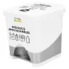 Papelera de Pedal 20L Fullerpinto para Reciclaje blanca