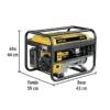 Planta Eléctrica GEN-25P Pretul a Gasolina de 6.5HP 2500W (2)