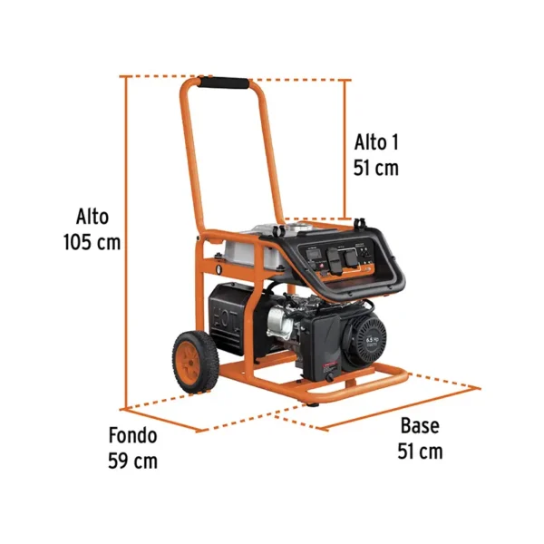 Planta Eléctrica GEN-25X Truper a Gasolina de 6.5HP 2500W (4)