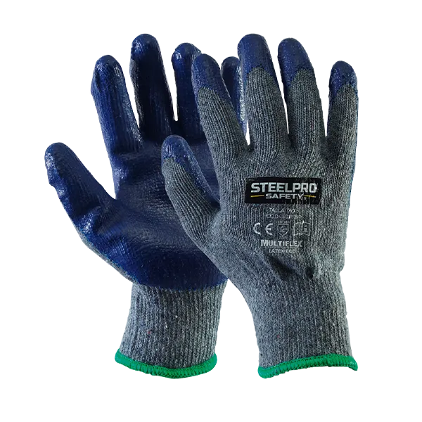 Guante de Seguridad Multiflex Latex Eco Color Gris SteelPro