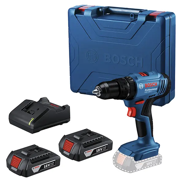 Taladro Inalámbrico Percutor BOSCH GSB 183-LI con 2 Baterías (1)