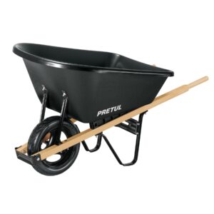 Carretilla Plástico CAP-5PWFF Platón Bastidores Madera Pretul