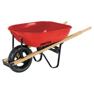 Carretilla de Plástico Roja CAP-5WFFR Bastidores Madera Petrul