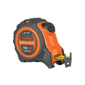 Flexómetro Auto-Lock contra impactos 5 m cinta 19 mm Truper