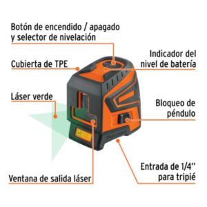 NIVEL LASER VERDE TRUPER 30M PENDULO INTELIGENTE