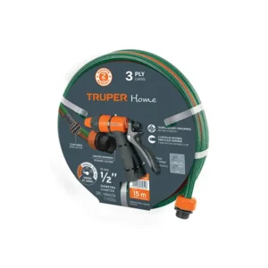 Combo Manguera Reforzada y Pistola de Riego Truper de 15m (1)