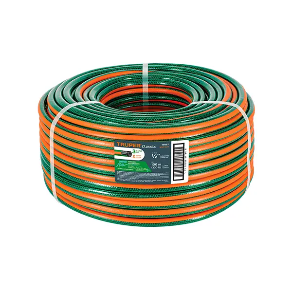 Manguera Reforzada Truper MAN-1-2R de 3 Capas y 100 metros (1)
