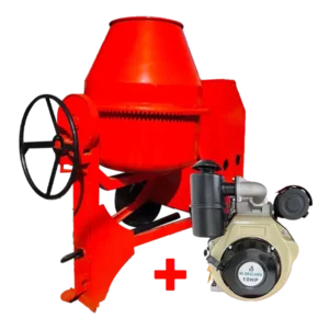 Mezcladora de Cemento-Concreto Diesel 10 HP de 1.5 Bultos