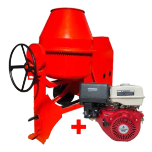 Mezcladora de Cemento-Concreto Gasolina 13 HP de 1.5 Bultos