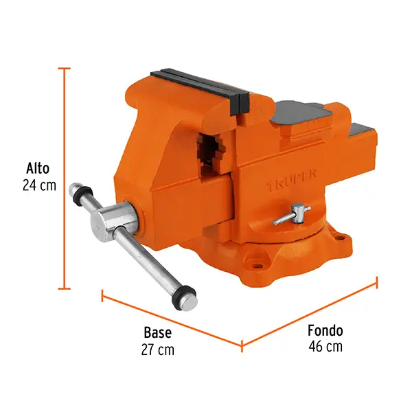 Prensa de Banco Truper TA-6 Industrial Hierro 6 Pulgadas 15cm (2)