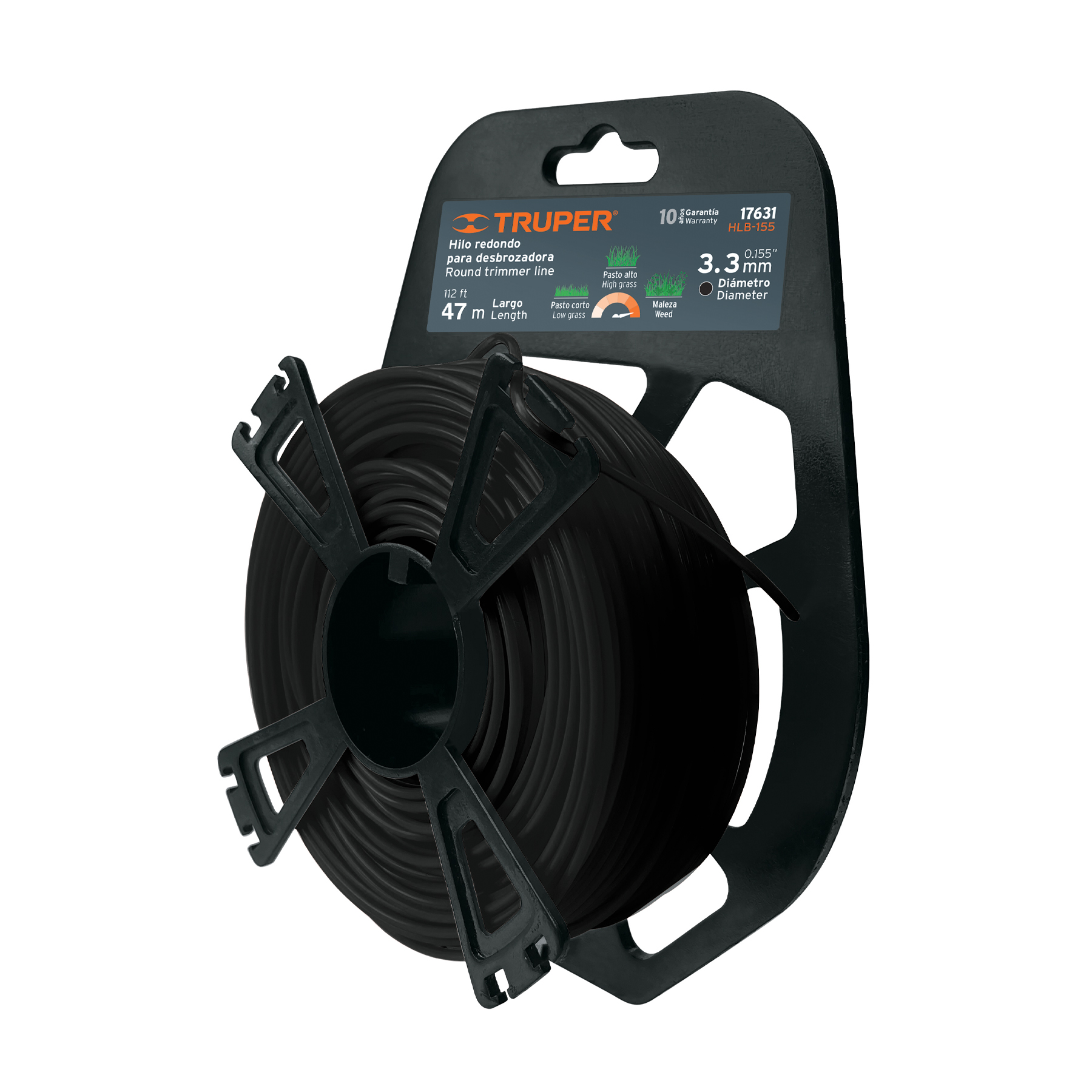 Hilo para Guadaña en Tarjeta Tipo Carrete de 3,3mm HLB-155