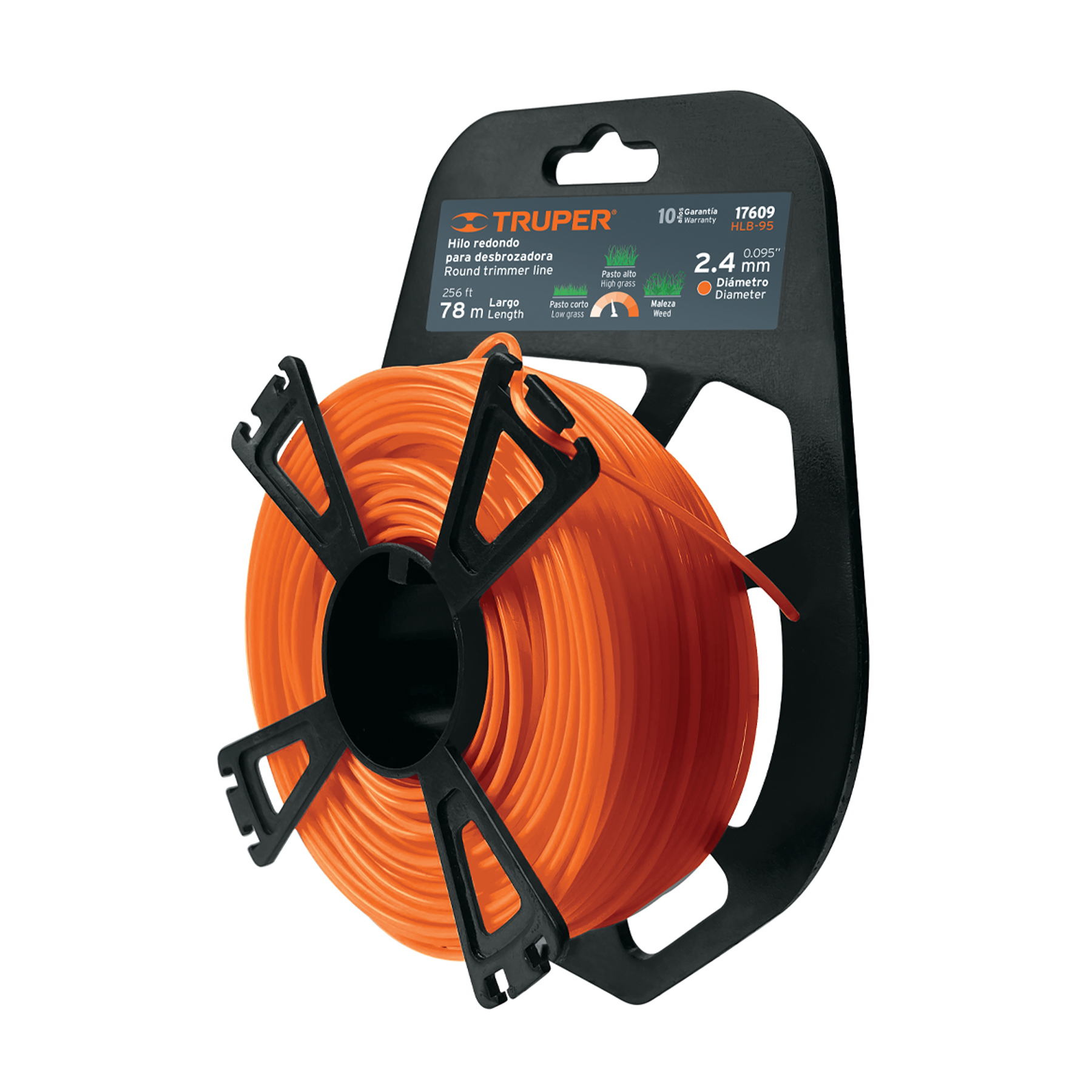 Hilo para Guadaña en Tarjeta Tipo Carrete de 2,4mm HLB-95