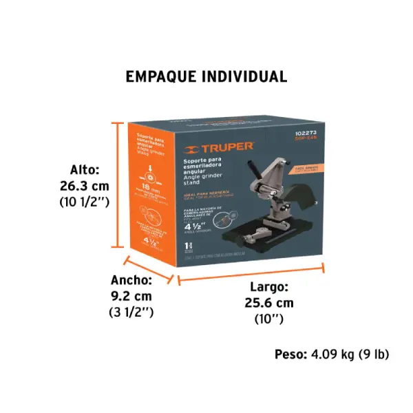Soporte Pulidora Angular Truper SOP-E45 4 1/2"