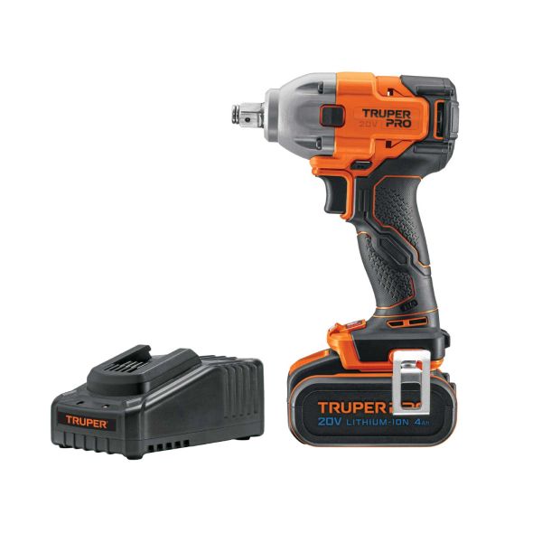 llave de impacto inalambrica 1/2" Truper pro 20v 103251 cargador y bateria