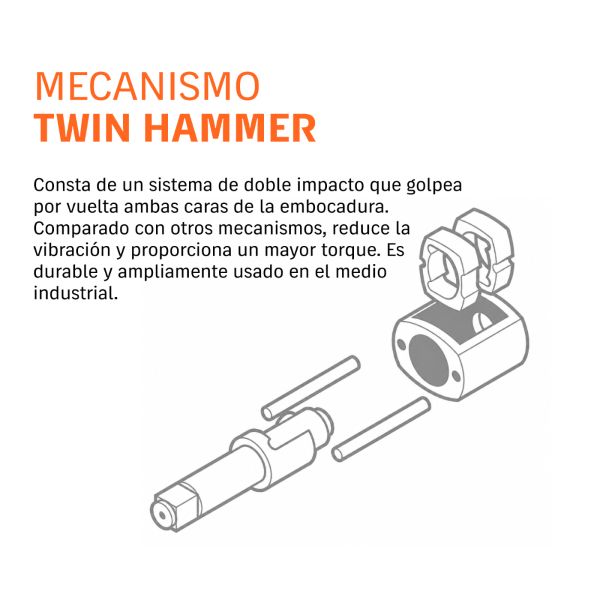 Llave de impacto neumatica de media pulgada Truper 4