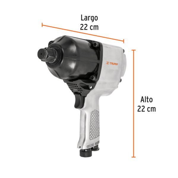 Llave de impacto neumatica tres cuartos de pulgada truper 4
