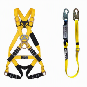 kit de arnes con eslinga de posicionamiento con absorbedor certificado