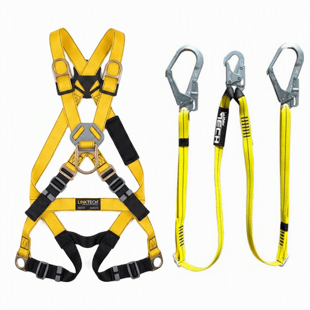 kit de arnes con eslinga en y certificado linktech