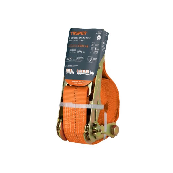 Eslinga con Ratchet Truper Carga Máxima 6.000 kg 1