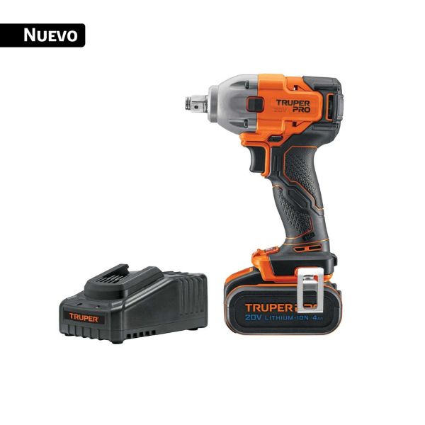 Llave de Impacto Inalámbrica uno y medio 20V Truper Batería y Cargador 1